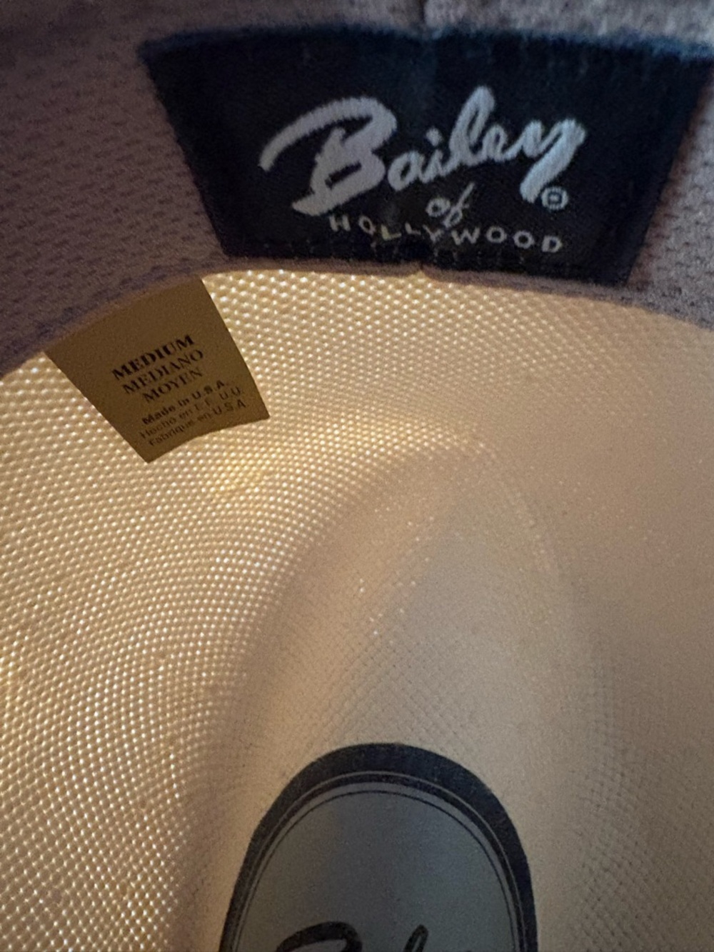 Bailey Hanson LiteStraw Fedora in Natural/Black Size Medium - Picture 6 of 8